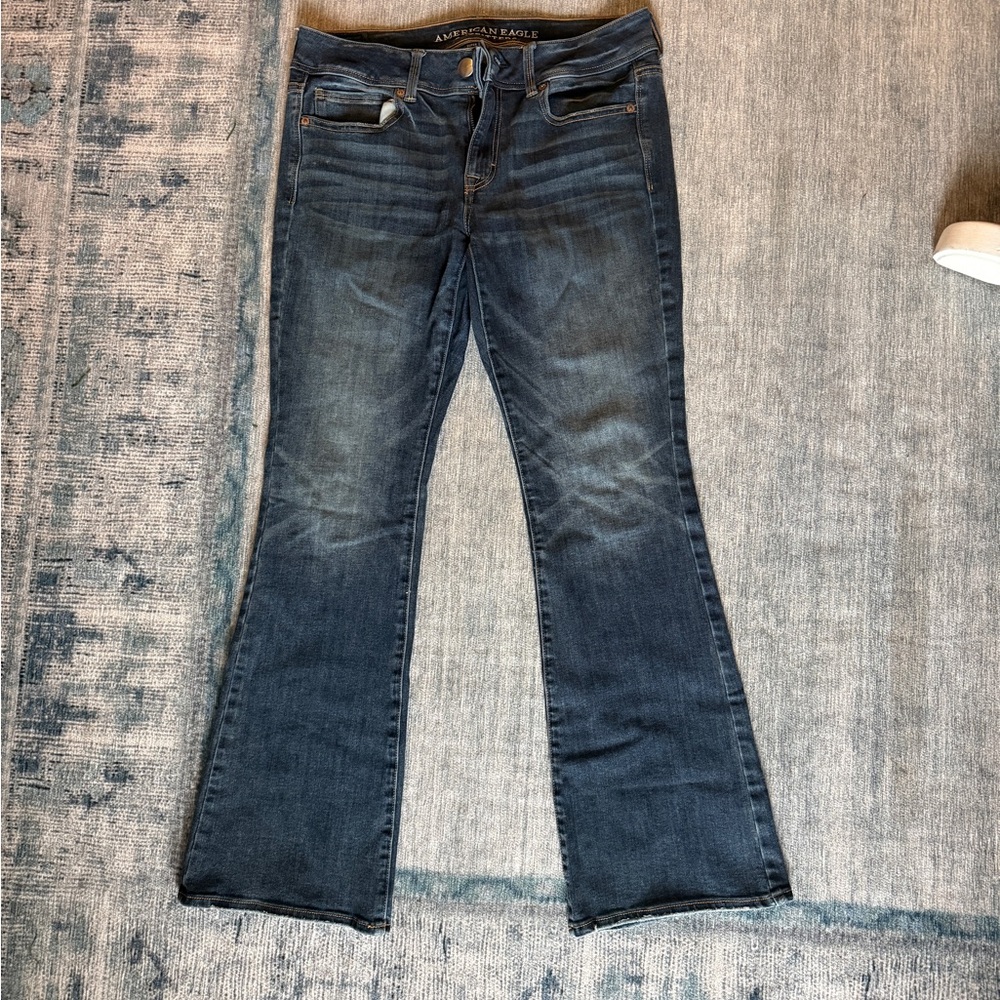 American Eagle Outfitters Dark Blue Flare Jeans